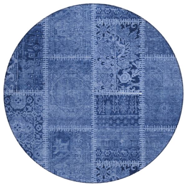 Addison Rugs Chantille Navy 8'0" x 8'0" Round