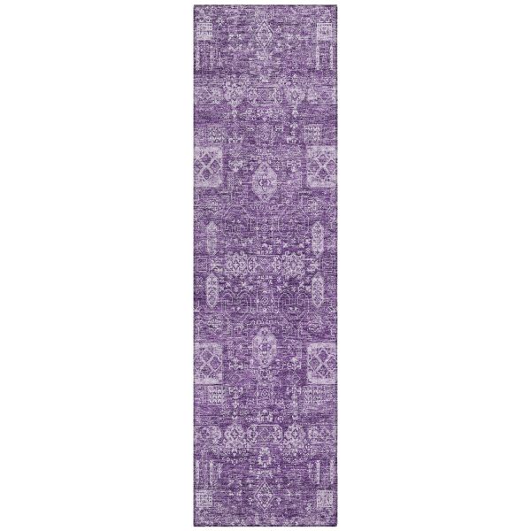 Addison Rugs Chantille Purple 2'3" x 7'6" Runner