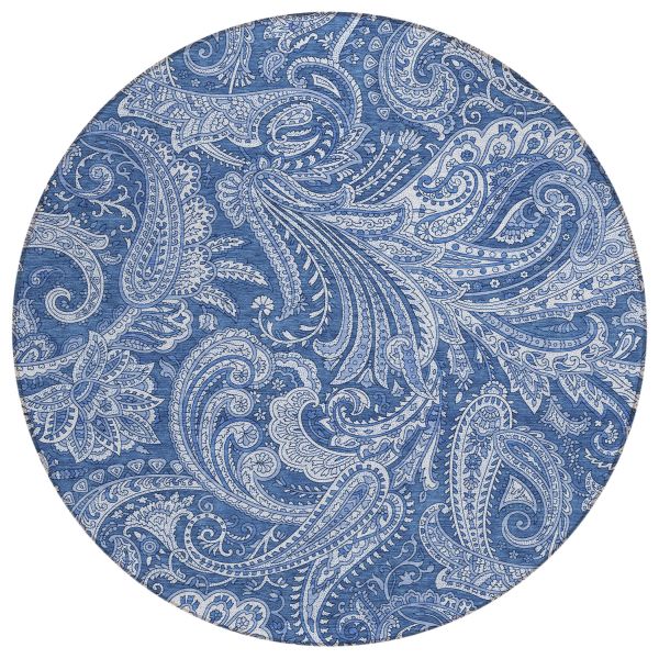 Addison Rugs Chantille Navy 8'0" x 8'0" Round