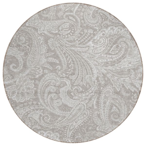 Addison Rugs Chantille Taupe 8'0" x 8'0" Round