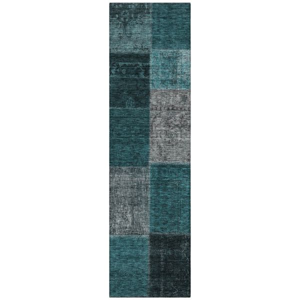 Addison Rugs Chantille Teal 2'3" x 7'6" Runner