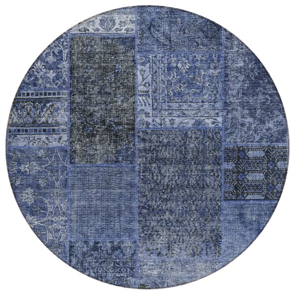 Addison Rugs Chantille Navy 8'0" x 8'0" Round