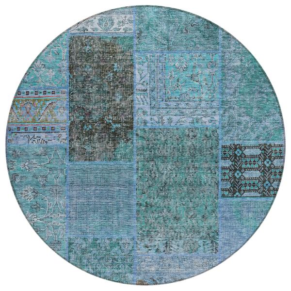 Addison Rugs Chantille Teal 8'0" x 8'0" Round