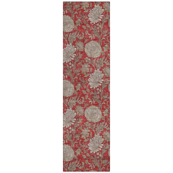 Addison Rugs Chantille Red 2'3" x 7'6" Runner Collection