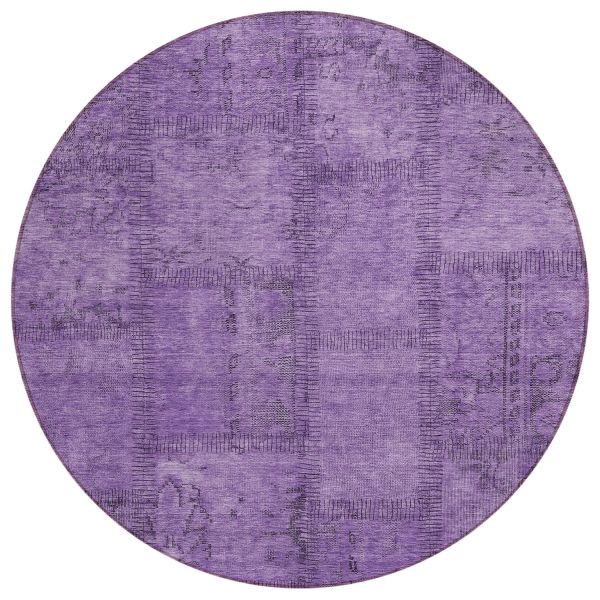 Addison Rugs Chantille Purple 8'0" x 8'0" Round Collection