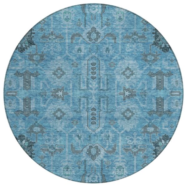 Addison Rugs Chantille Blue 8'0" x 8'0" Round