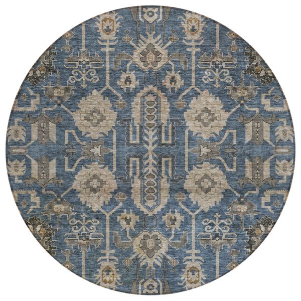 Addison Rugs Chantille Navy 8'0" x 8'0" Round