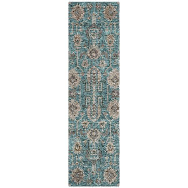 Addison Rugs Chantille Teal 2'3" x 7'6" Runner