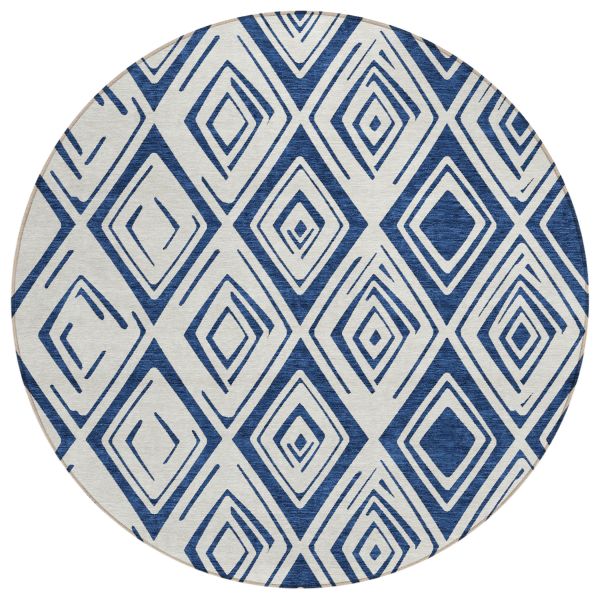 Addison Rugs Chantille Navy 8'0" x 8'0" Round