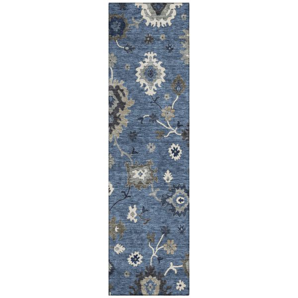 Addison Rugs Chantille Blue 2'3" x 7'6" Runner Collection