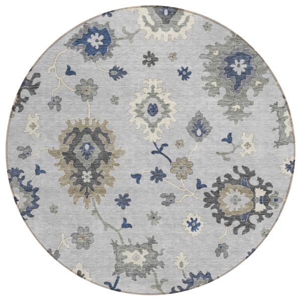 Addison Rugs Chantille Silver 8'0" x 8'0" Round