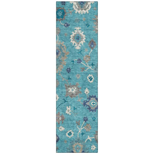Addison Rugs Chantille Teal 2'3" x 7'6" Runner