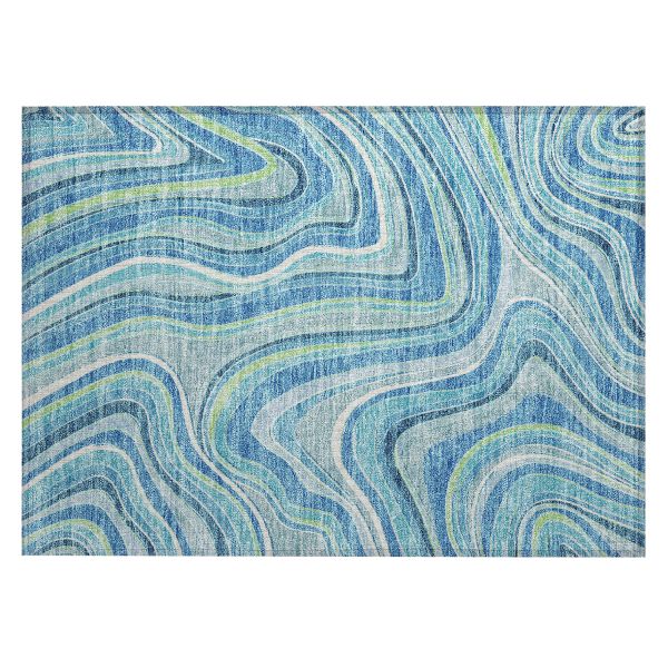 Addison Rugs Chantille Blue 1'8" x 2'6"