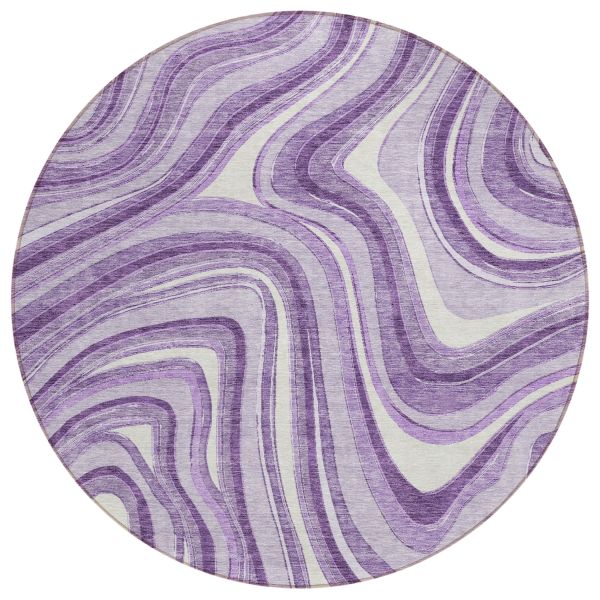 Addison Rugs Chantille Lavender 8'0" x 8'0" Round