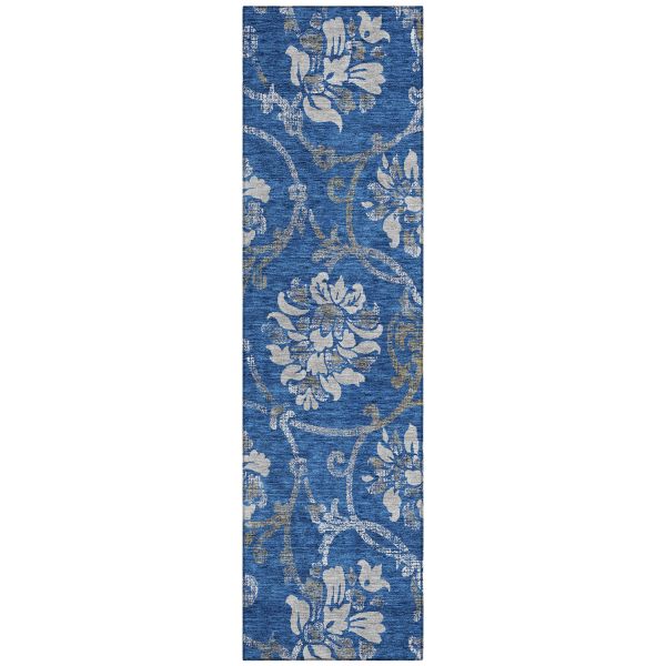 Addison Rugs Chantille Blue 2'3" x 7'6" Runner Collection