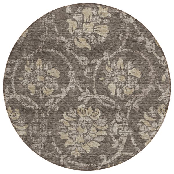 Addison Rugs Chantille Brown 8'0" x 8'0" Round Collection