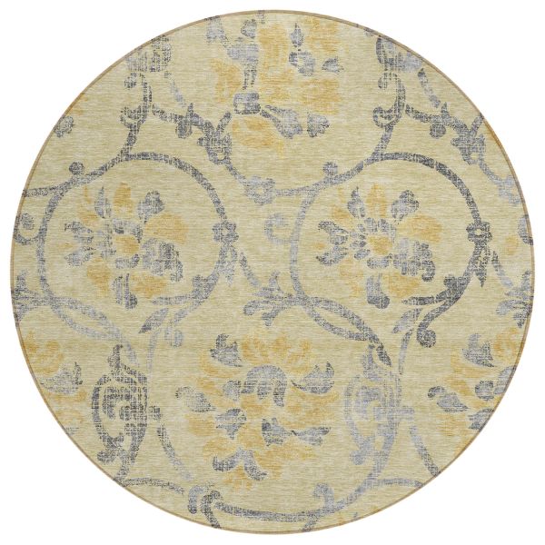 Addison Rugs Chantille Gold 8'0" x 8'0" Round Collection