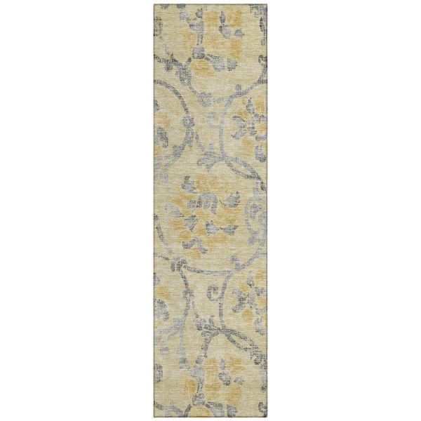 Addison Rugs Chantille Gold 2'3" x 7'6" Runner Collection