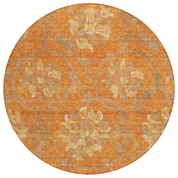 Addison Rugs Chantille Orange 8'0" x 8'0" Round