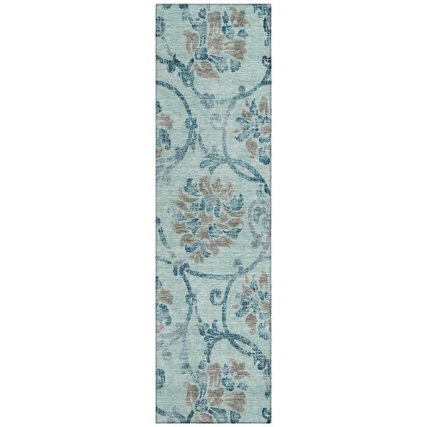 Addison Rugs Chantille Teal 2'3" x 7'6" Runner Collection