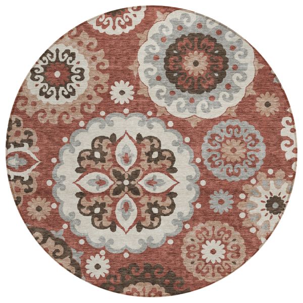 Addison Rugs Chantille Paprika 8'0" x 8'0" Round Collection