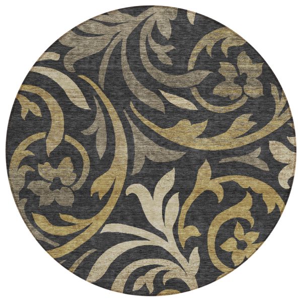 Addison Rugs Chantille Black 8'0" x 8'0" Round