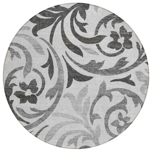 Addison Rugs Chantille Gray 8'0" x 8'0" Round