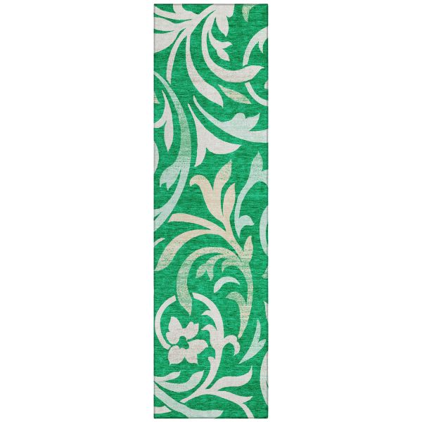 Addison Rugs Chantille Green 2'3" x 7'6" Runner Collection