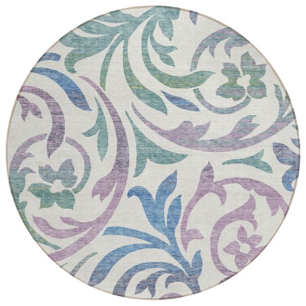 Addison Rugs Chantille White 8'0" x 8'0" Round Collection