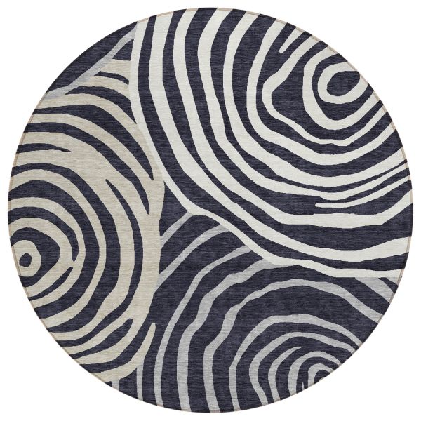 Addison Rugs Chantille Black 8'0" x 8'0" Round