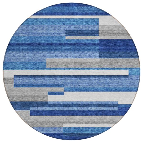 Addison Rugs Chantille Blue 8'0" x 8'0" Round Collection