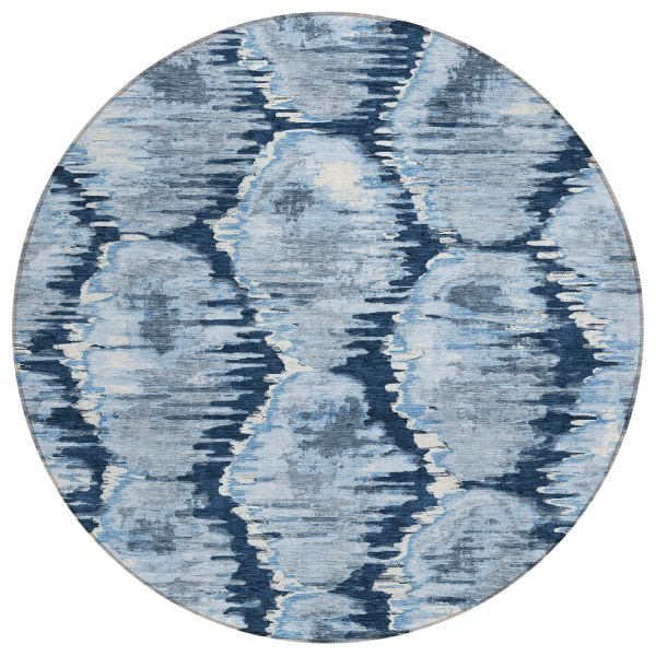Addison Rugs Chantille Navy 8'0" x 8'0" Round