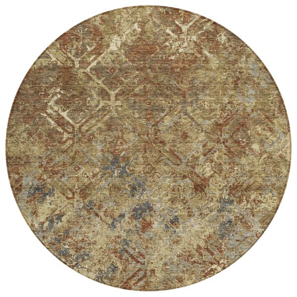 Addison Rugs Chantille Brown 8'0" x 8'0" Round