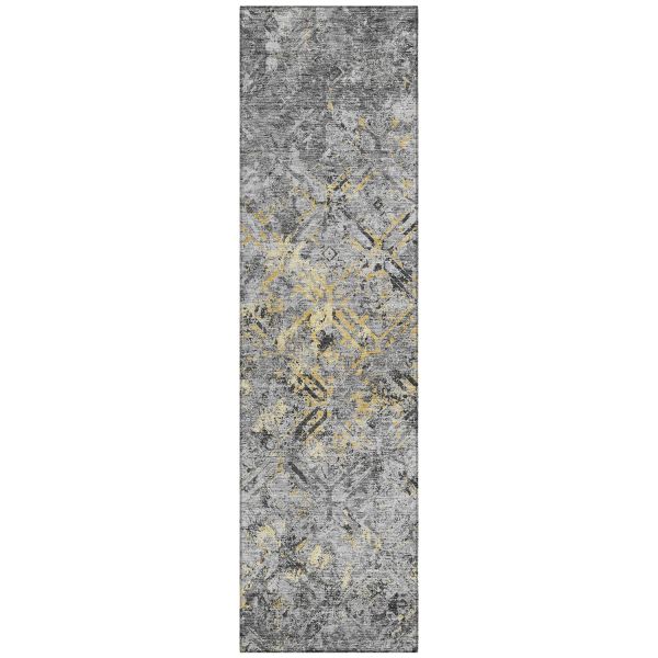 Addison Rugs Chantille Gray 2'3" x 7'6" Runner Collection