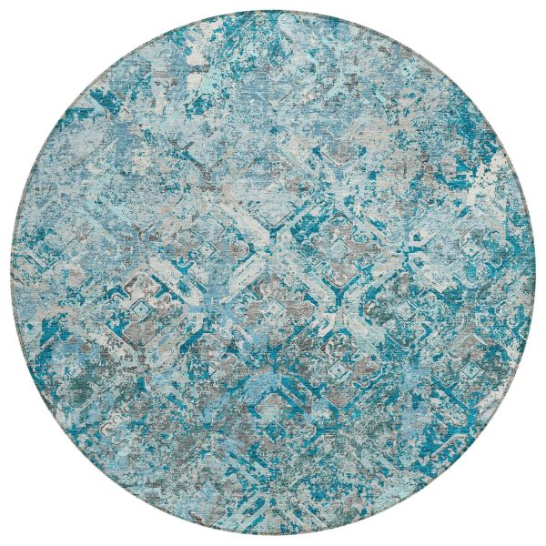 Addison Rugs Chantille Teal 8'0" x 8'0" Round