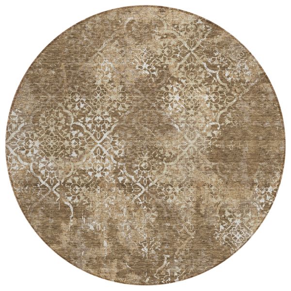 Addison Rugs Chantille Brown 8'0" x 8'0" Round Collection