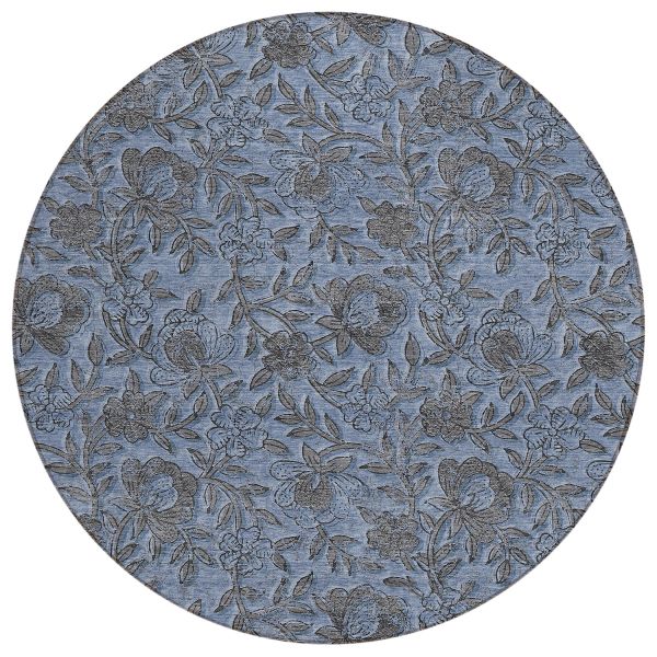 Addison Rugs Chantille Blue 8'0" x 8'0" Round Collection