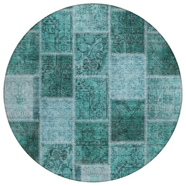 Addison Rugs Chantille Teal 8'0" x 8'0" Round