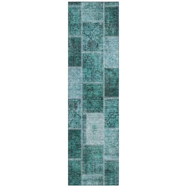 Addison Rugs Chantille Teal 2'3" x 7'6" Runner