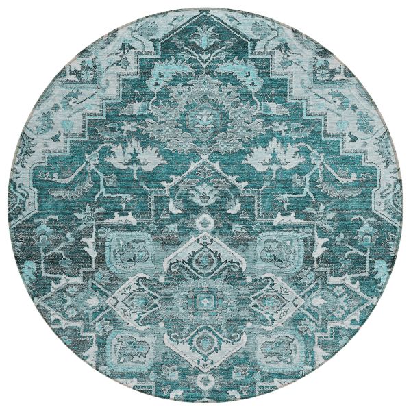 Addison Rugs Chantille Teal 8'0" x 8'0" Round
