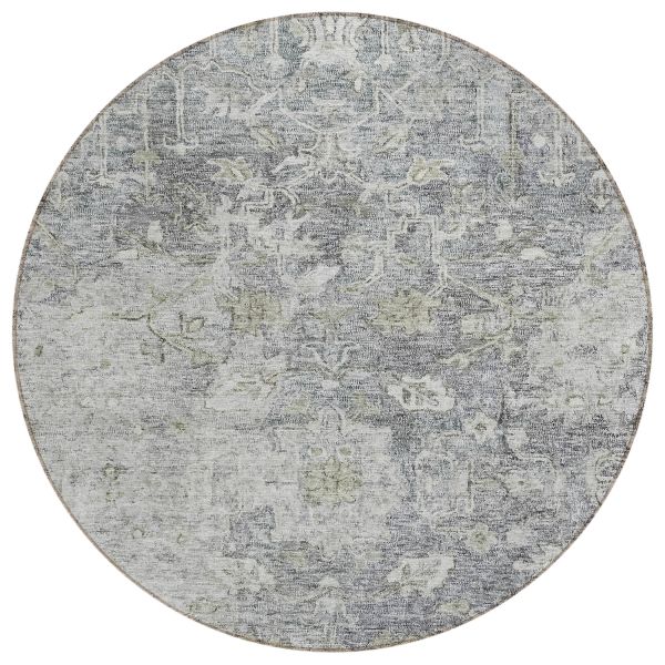Addison Rugs Chantille Gray 8'0" x 8'0" Round