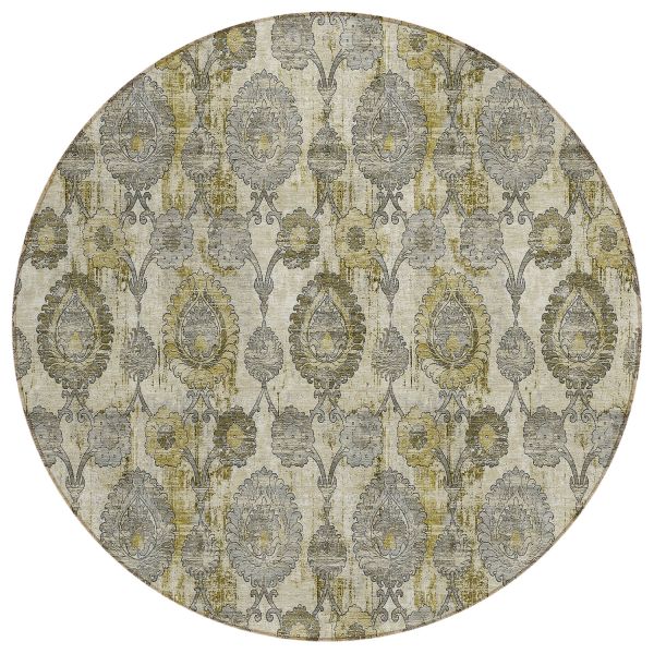 Addison Rugs Chantille Khaki 8'0" x 8'0" Round