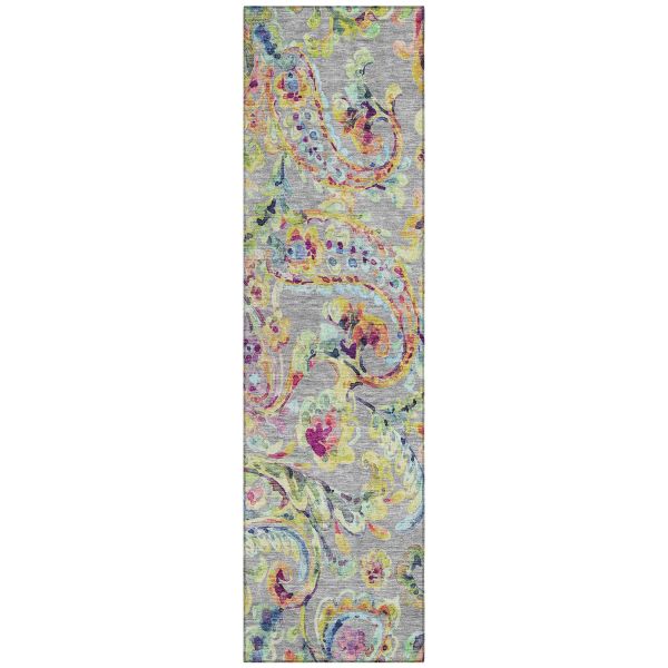 Addison Rugs Chantille Gray 2'3" x 7'6" Runner Collection