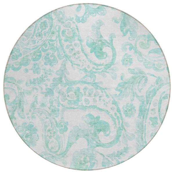 Addison Rugs Chantille Turquoise 8'0" x 8'0" Round