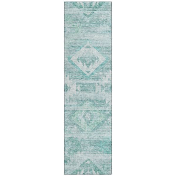 Addison Rugs Chantille Aqua 2'3" x 7'6" Runner