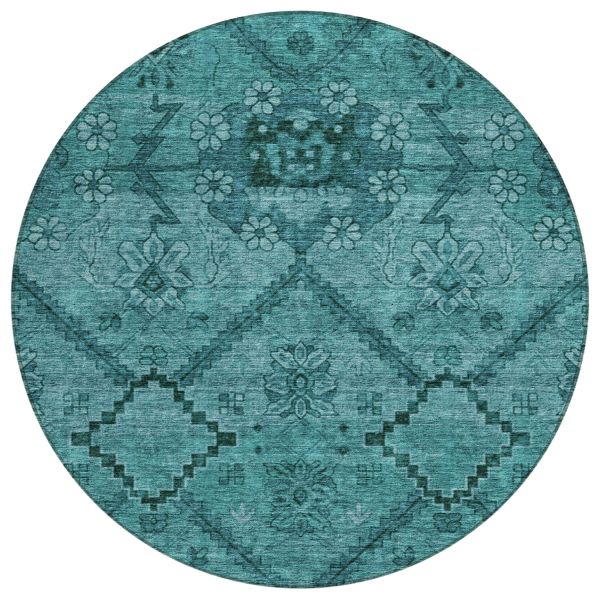 Addison Rugs Chantille Teal 8'0" x 8'0" Round