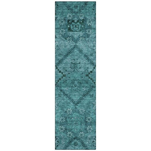 Addison Rugs Chantille Teal 2'3" x 7'6" Runner