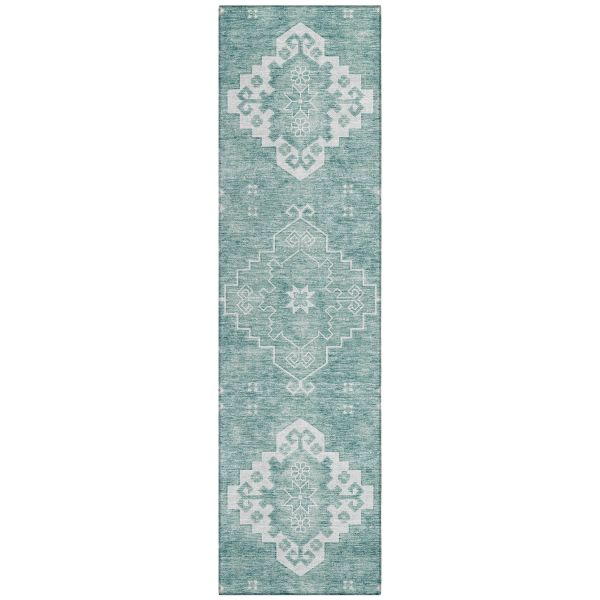 Addison Rugs Chantille Aqua 2'3" x 7'6" Runner