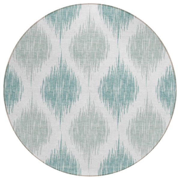 Addison Rugs Chantille Aqua 8'0" x 8'0" Round