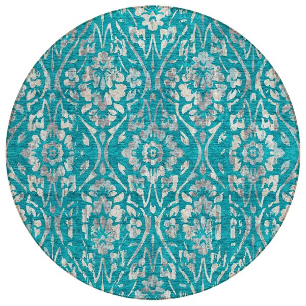 Addison Rugs Chantille Teal 8'0" x 8'0" Round